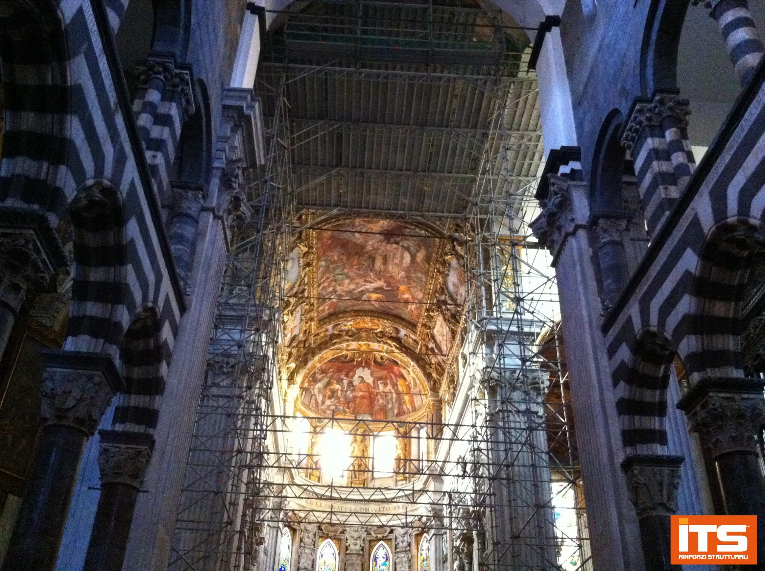 Cupola Cattedrale di San Lorenzo — Genova — fotografia di cantiere 2